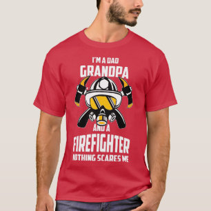 T-shirt Je Suis Un Père Grand-Père Pompier Pompier Fête de