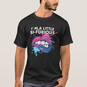 T-shirt Je suis un petit bi furieux Bisexuel Arc-en-ciel B