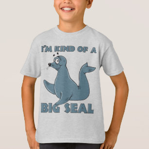 T-shirt Je suis un peu un grand phoque
