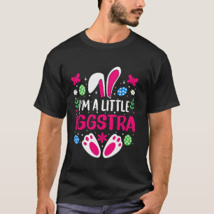 T-shirt Je suis un peu un lapin de Pâques drôle Eggstra Mi