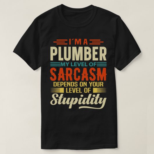 T-shirt Je suis un plombier (Design devant)