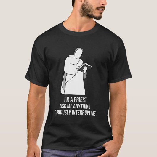 T-shirt Je suis un prêtre inclusif (Devant)