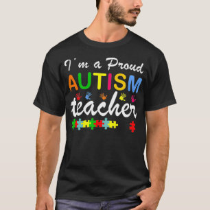 T-shirt Je suis un professeur d'autisme fier, enseignant A