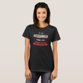 T-shirt Je suis un programmeur pas un magicien Programme (Devant entier)