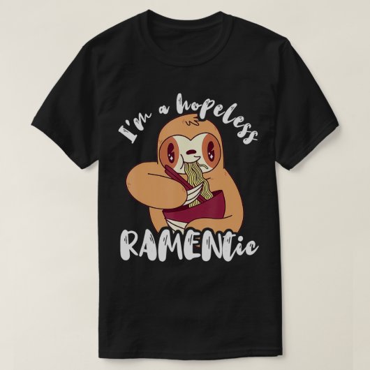 T-shirt Je Suis Un Ramento Sans Espoir Funny Sloth Japonai (Design devant)