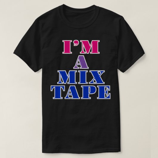T-shirt Je suis un repoussage de la Pride LGBTQ+ Mitape Bi (Design devant)