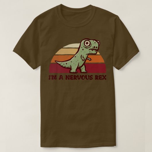 T-shirt Je suis un Rex nerveux (Design devant)
