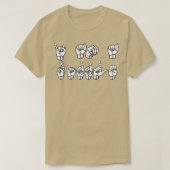 T-shirt JE SUIS UN RIDDLE ASL Sign Language Design 1 (Design devant)