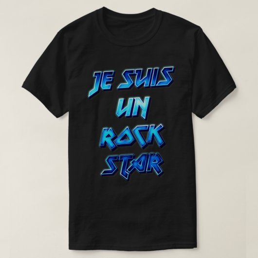 T-shirt Je Suis Un Rock Star (Design devant)
