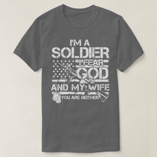 T-shirt Je suis un soldat (Design devant)
