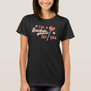 T-shirt Je Suis Un Suceuse Pour Vous Coeur Lollipop Couple