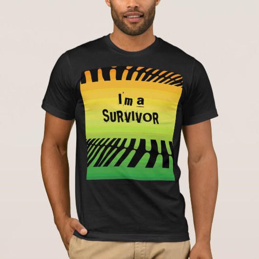 T-shirt Je suis un survivant (Devant)