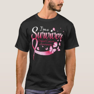 T-shirt Je suis Un Survivant Cancer du sein Sensibilisatio