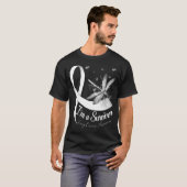 T-shirt Je suis Un Survivant Dragonfly Lung Cancer Sensibi (Devant entier)