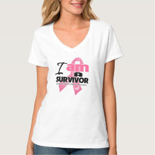 T-shirt Je suis un survivant du cancer du sein