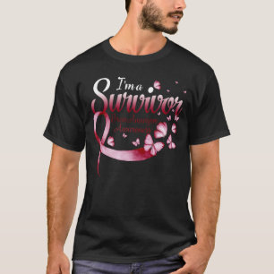 T-shirt Je suis un survivant Papillon de sensibilisation à