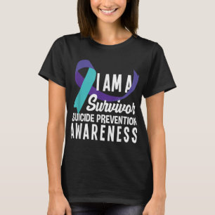 T-shirt Je suis un survivant Prévention du suicide sensibi