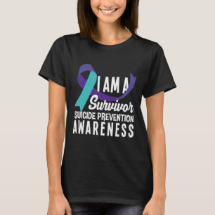 T-shirt Je Suis Un Survivant Sensibilisation À La Préventi