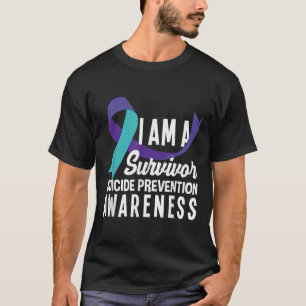 T-shirt Je Suis Un Survivant Sensibilisation À La Préventi