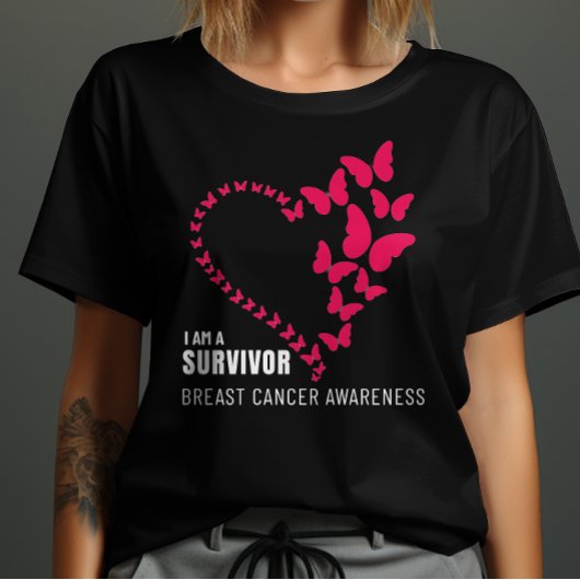 T-shirt Je Suis Un Survivant Sensibilisation Au Cancer Du 