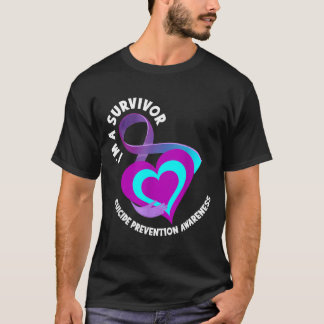 T-shirt Je Suis Un Survivant Sensibilisation Prévention So