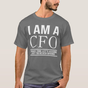 T-shirt Je Suis Un T-Shirt, Agent Financier En Chef De La