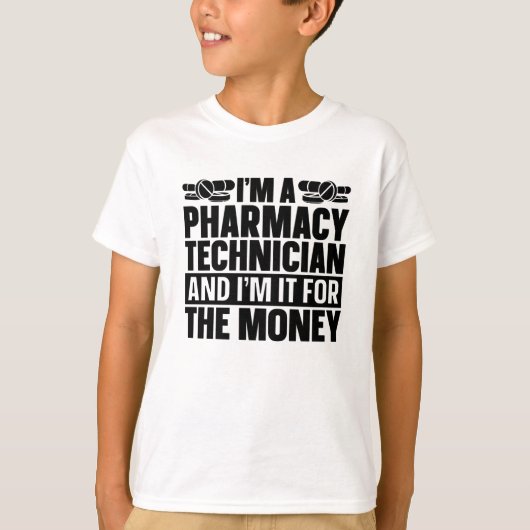 T-shirt Je suis un technicien en pharmacie Tech Pharmacist (Devant)