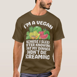 T-shirt Je suis un Vegan Vegetable Fruits Food Vegan Day V