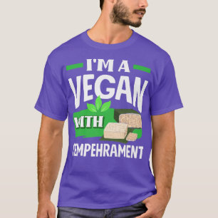 T-shirt Je suis un végétalien avec le tep végétarien tempé