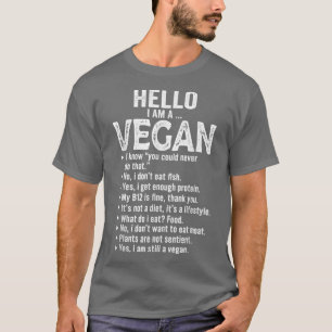 T-shirt Je suis un végétarien végétarien végétarien végéta
