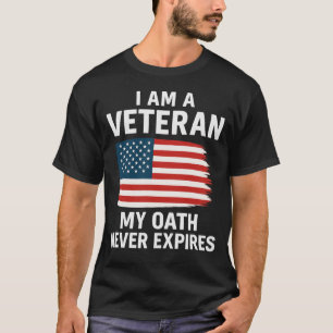 T-shirt Je Suis Un Vétéran Mon Serment Ne Fait Jamais Expi