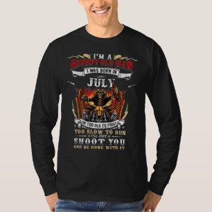 T-shirt Je suis un vieil homme grincheux Je suis né en jui