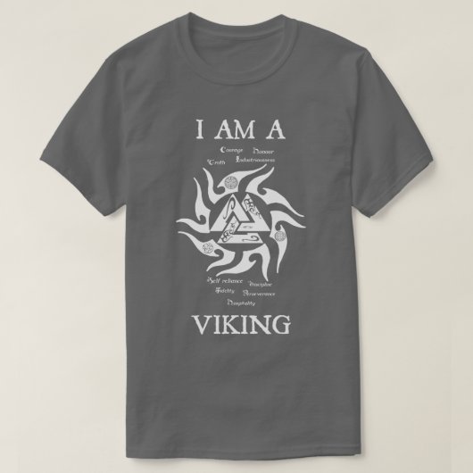 T-shirt Je suis un Viking valknut 2 (Design devant)