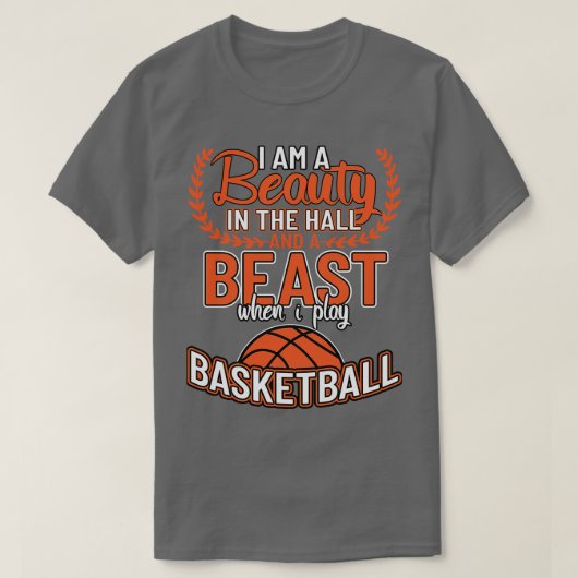 T-shirt Je Suis Une Beauté Dans Le Hall Beast Basketball (Design devant)