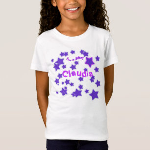 T-Shirt Je suis une étoile ! Chemise étoilée pourpre et