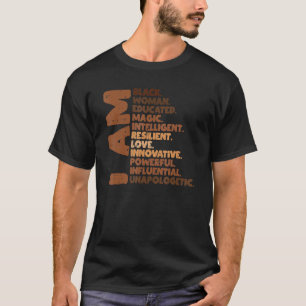 T-shirt Je Suis Une Femme Noire Melanin Pride Africaine Bl