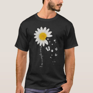 T-shirt Je Suis Une Femme Simple Chien Paw Flip Flop Vin P