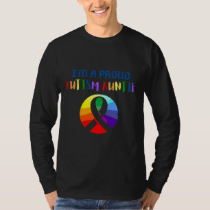T-shirt Je Suis Une Fier Tante D'Autisme Sensibilisation s