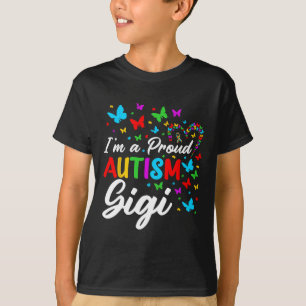 T-shirt Je suis une fière autisme Gigi Sensibilisation sur