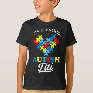 T-shirt Je suis une fière autisme Titi Sensibilisation sur