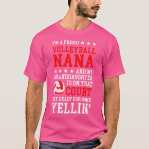T-shirt Je Suis Une Fière Nana De Volley-Ball D'Un Joueur