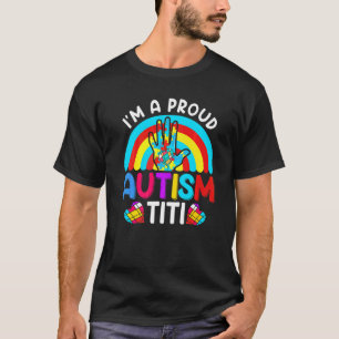 T-shirt Je suis une fière tata autiste Titi tante