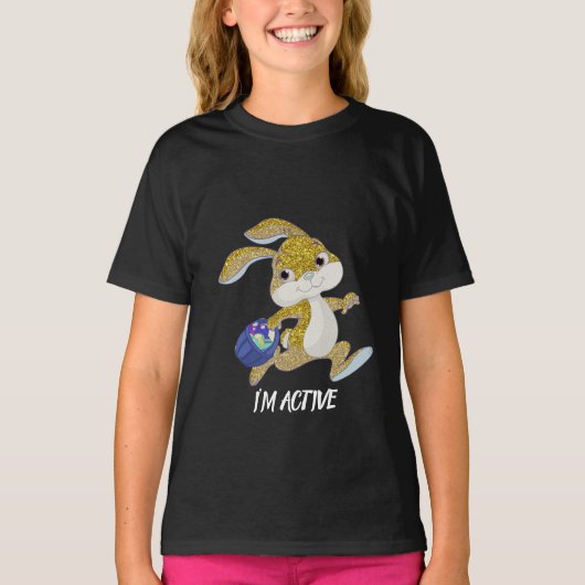 T-SHIRT JE SUIS UNE FILLE ACTIVE (Devant)