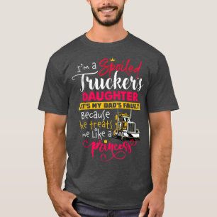 T-shirt Je suis une fille de camionneurs usurpés C'est le