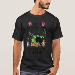 T-shirt Je suis une fille de jardinage en tongs, une fille
