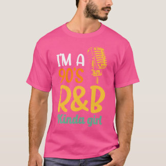 T-shirt Je Suis Une Fille Kinda Rb Des Années 90