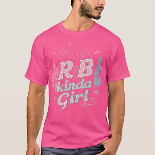 T-shirt Je Suis Une Fille Rb Kinda (Devant)