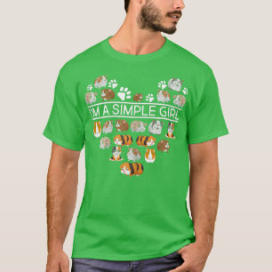 T-shirt Je Suis Une Fille Simple, Guinéenne Oreille Femmes