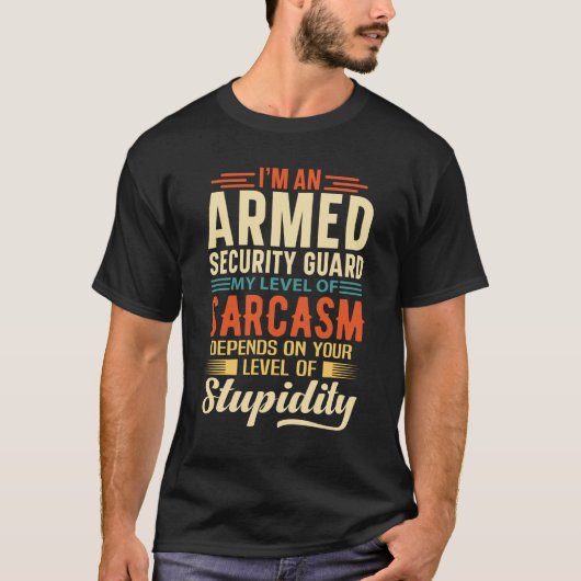 T-shirt Je suis une garde armée (Devant)