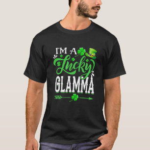 T-shirt Je suis une Glamma chanceuse Shamrock St Patrick's
